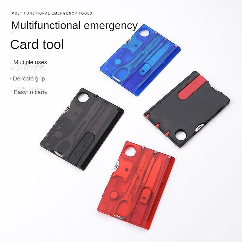 Multitool Credit Card - 10 In 1 Portable Hiking Cards