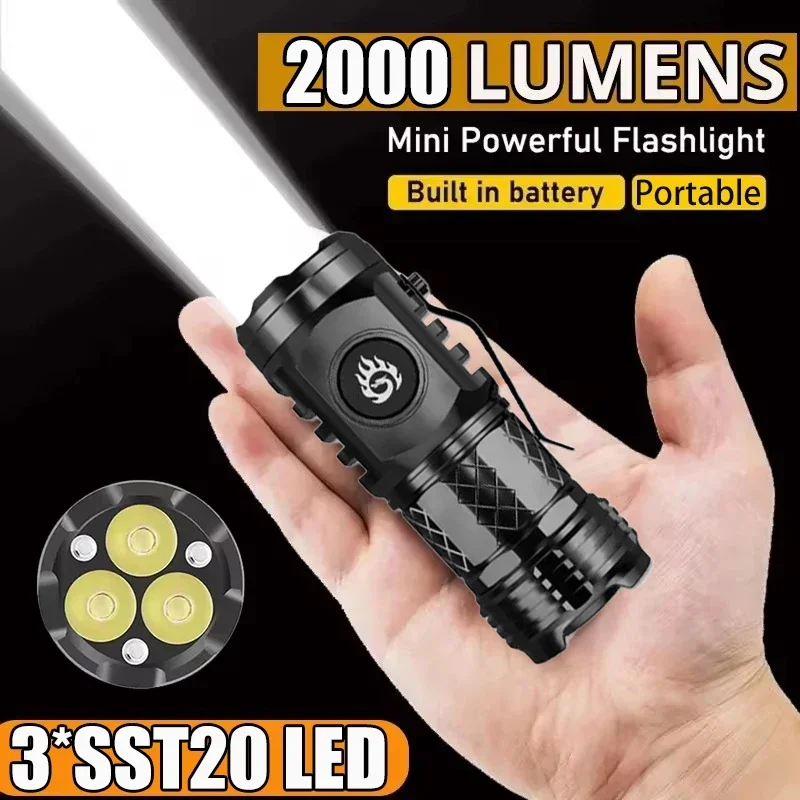 Keychain Flashlight - High Strong Power Tactical Flashlight 3LED