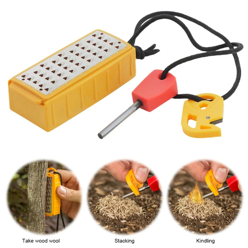 Portable Outdoor Emergency Tin - đánh giá và giá Ferro Rod Striker
