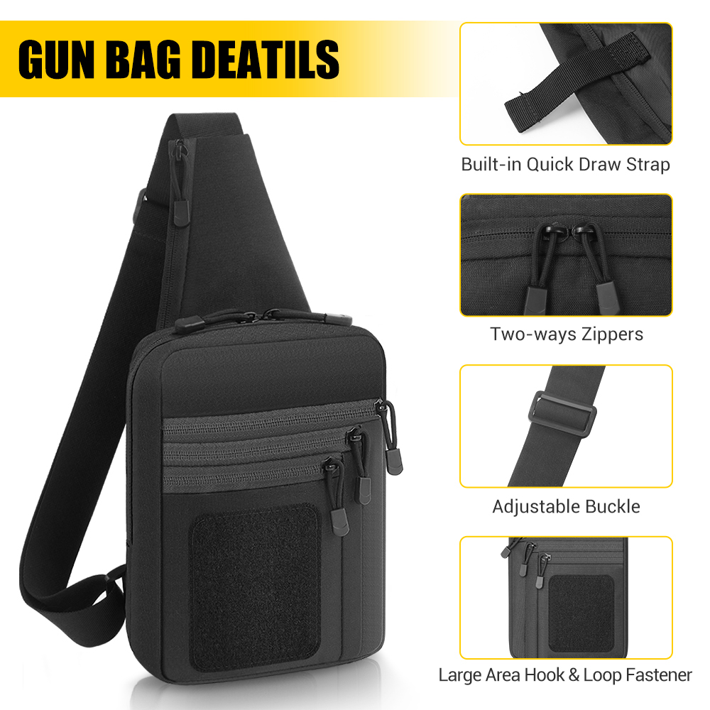 Tactical Pistol Gun Bag Concea - đánh giá và giá Edc Carry Bag For Pistol