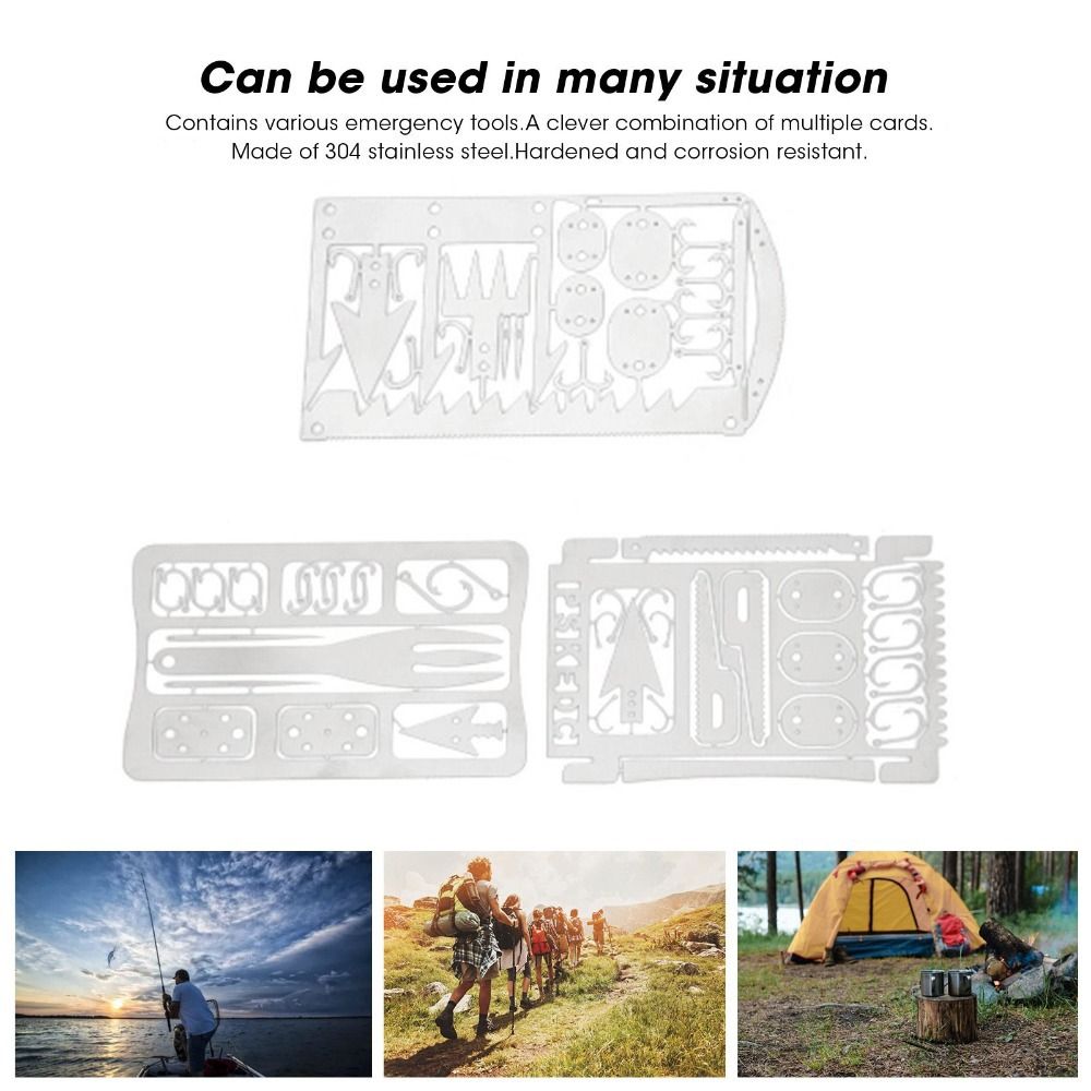 6PCS Stainless Steel Fishing C - đánh giá và giá Multitool Credit Card