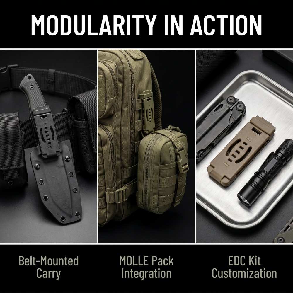 DIY Kydex Holster MOLLE Back C - đánh giá và giá Edc Carry Holster