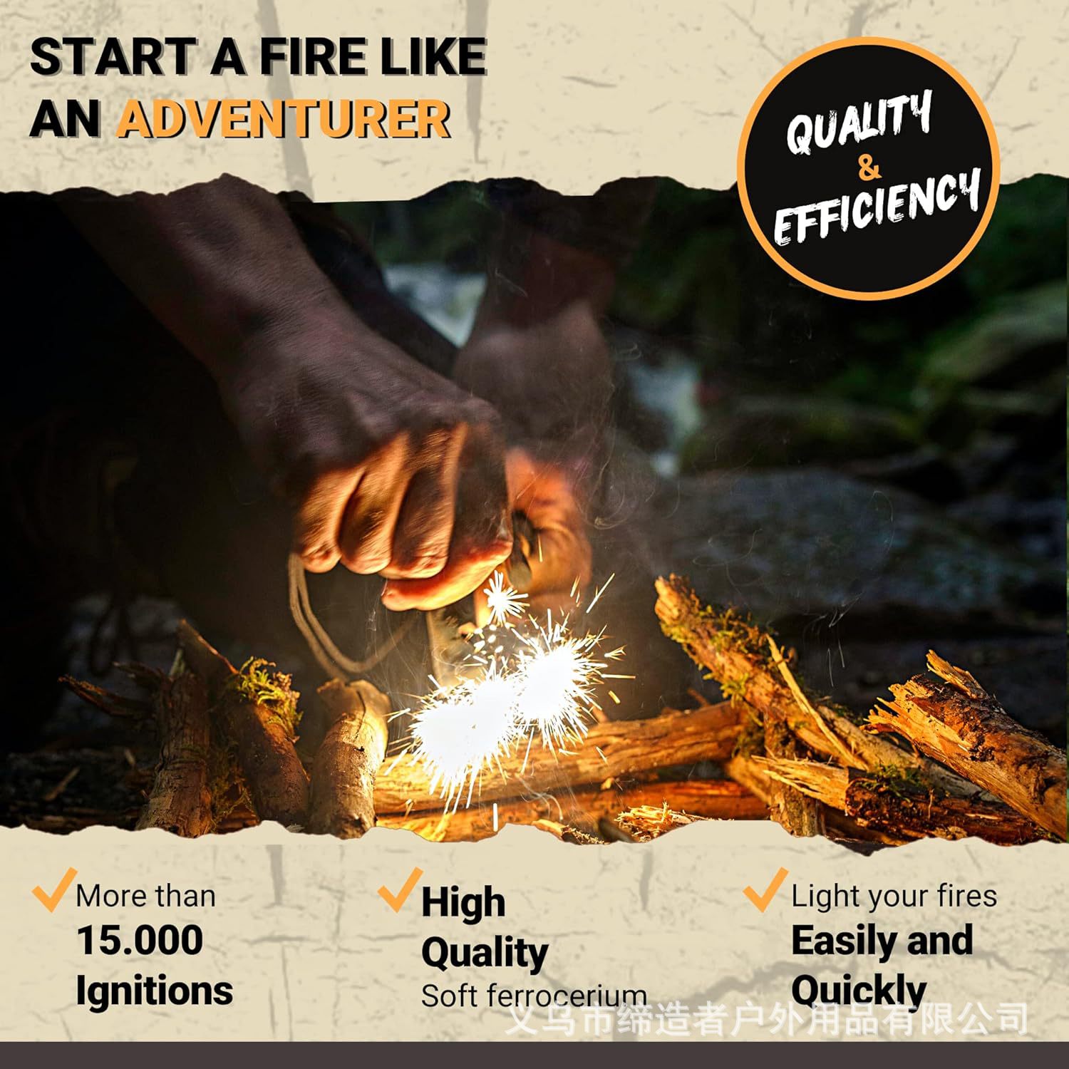 Portable Outdoor Flint and Ste - đánh giá và giá Ferro Rod Striker