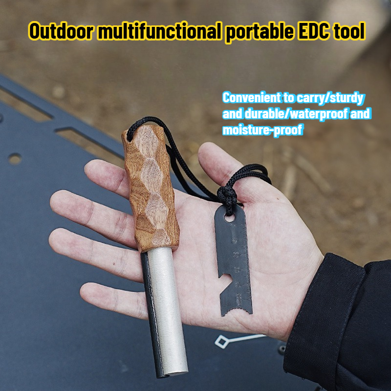 Shabili Wooden Handle Outdoor  - đánh giá và giá Ferro Rod Striker